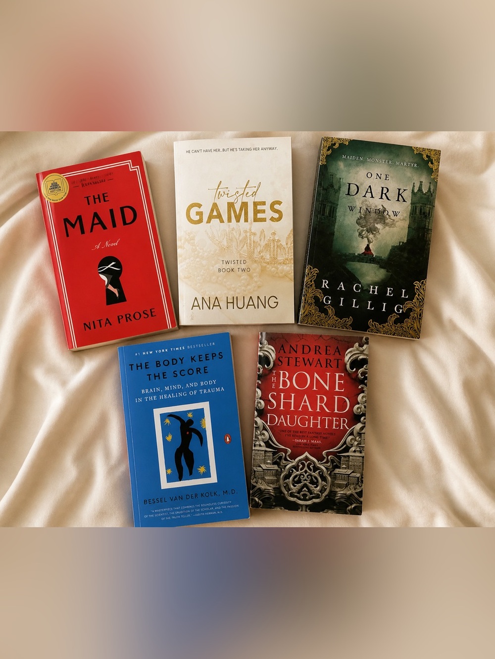 5 Book Bundle Mixed Genres Romance Fantasy Fiction Self Help BookTok Reads